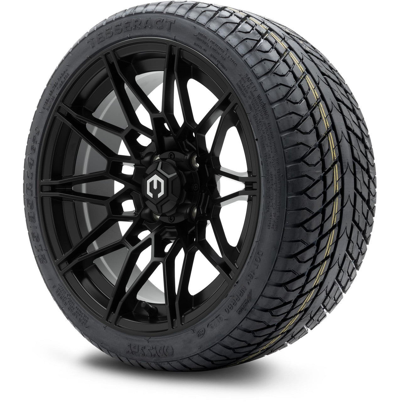 MODZ® 14" Galaxy Matte Black - Low Profile Tires and Wheels Combo