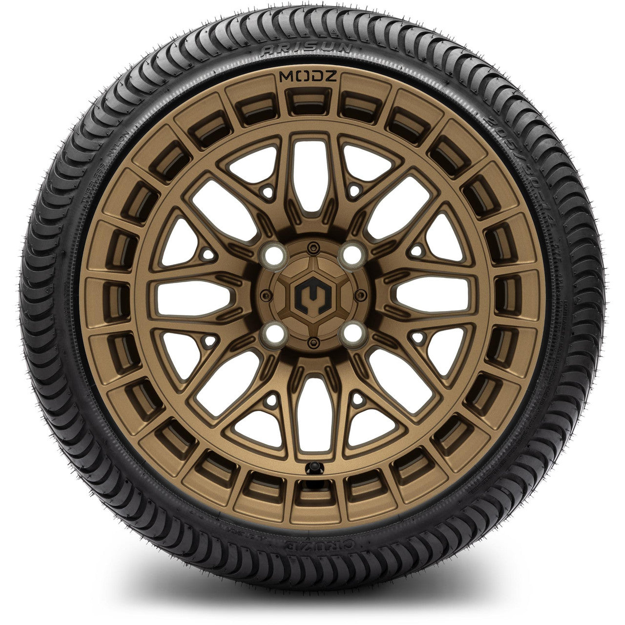 MODZ® 14" Torrent Matte Bronze - Low Profile Tires and Wheels Combo