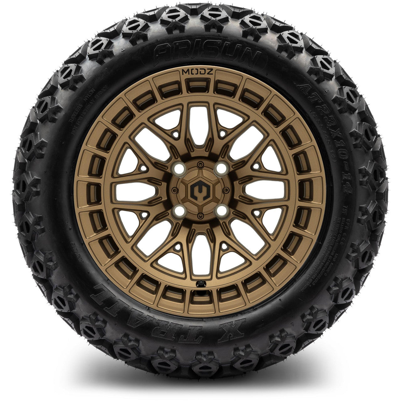 MODZ® 14" Torrent Matte Bronze - Lifted Tires and Wheels Combo