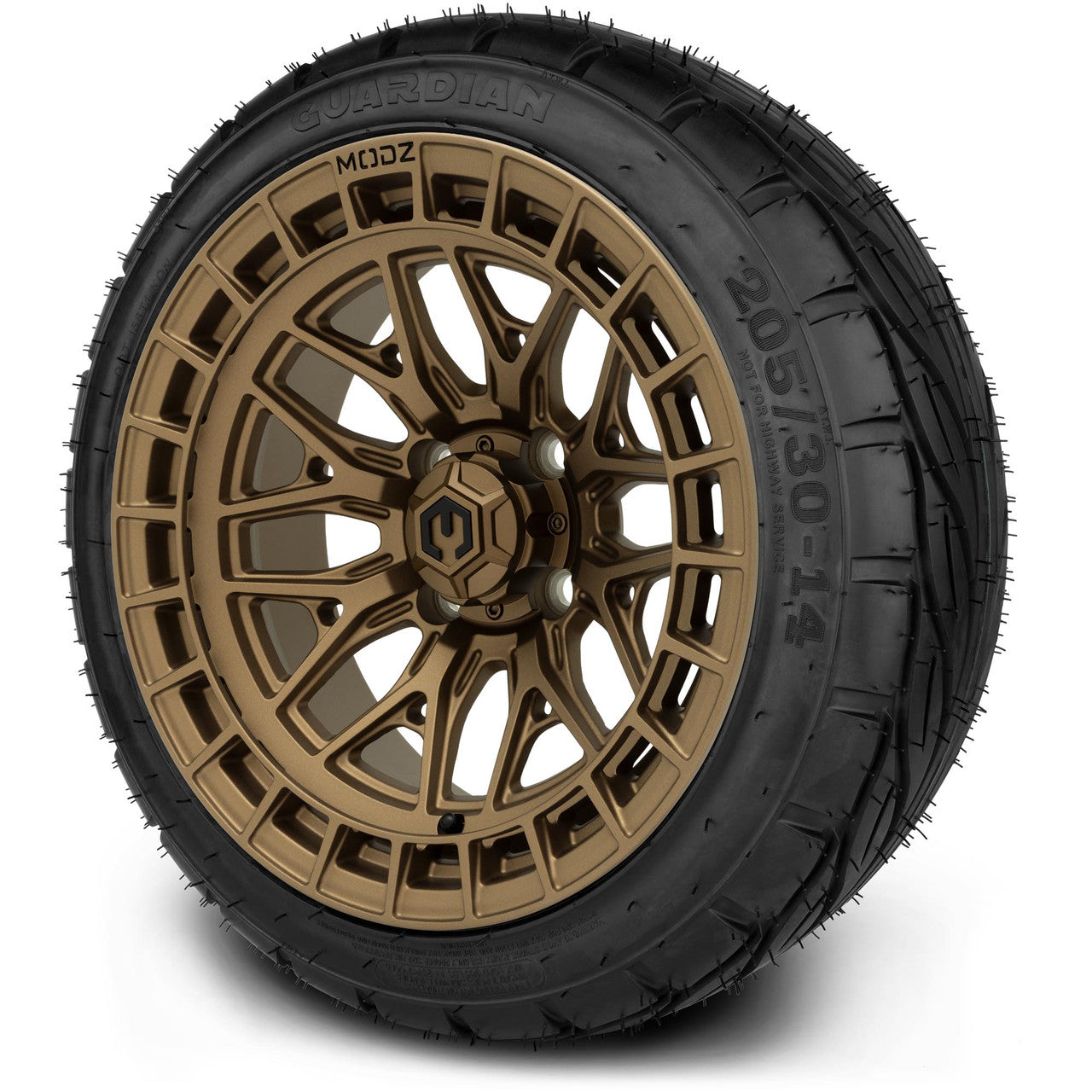 MODZ® 14" Torrent Matte Bronze - Low Profile Tires and Wheels Combo