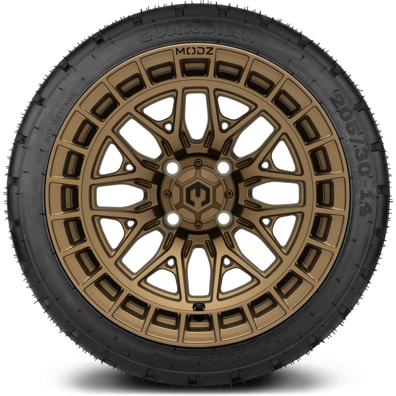 MODZ® 14" Torrent Matte Bronze - Low Profile Tires and Wheels Combo