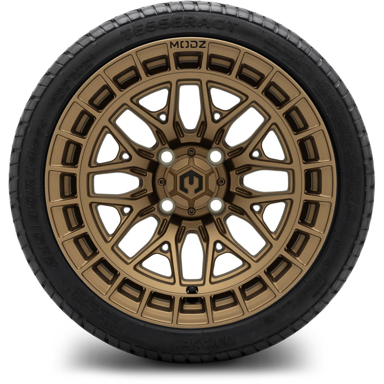 MODZ® 14" Torrent Matte Bronze - Low Profile Tires and Wheels Combo