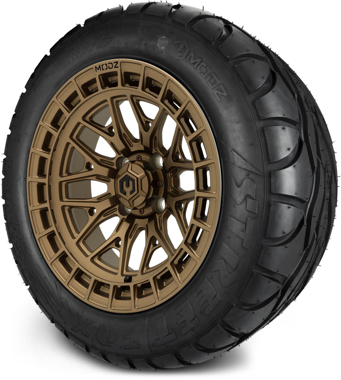 MODZ® 14" Torrent Matte Bronze - Low Profile Tires and Wheels Combo