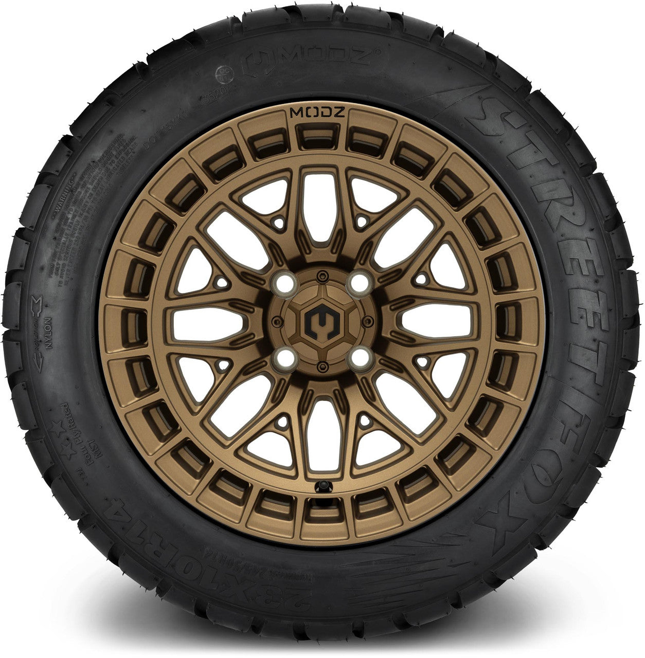 MODZ® 14" Torrent Matte Bronze - Low Profile Tires and Wheels Combo
