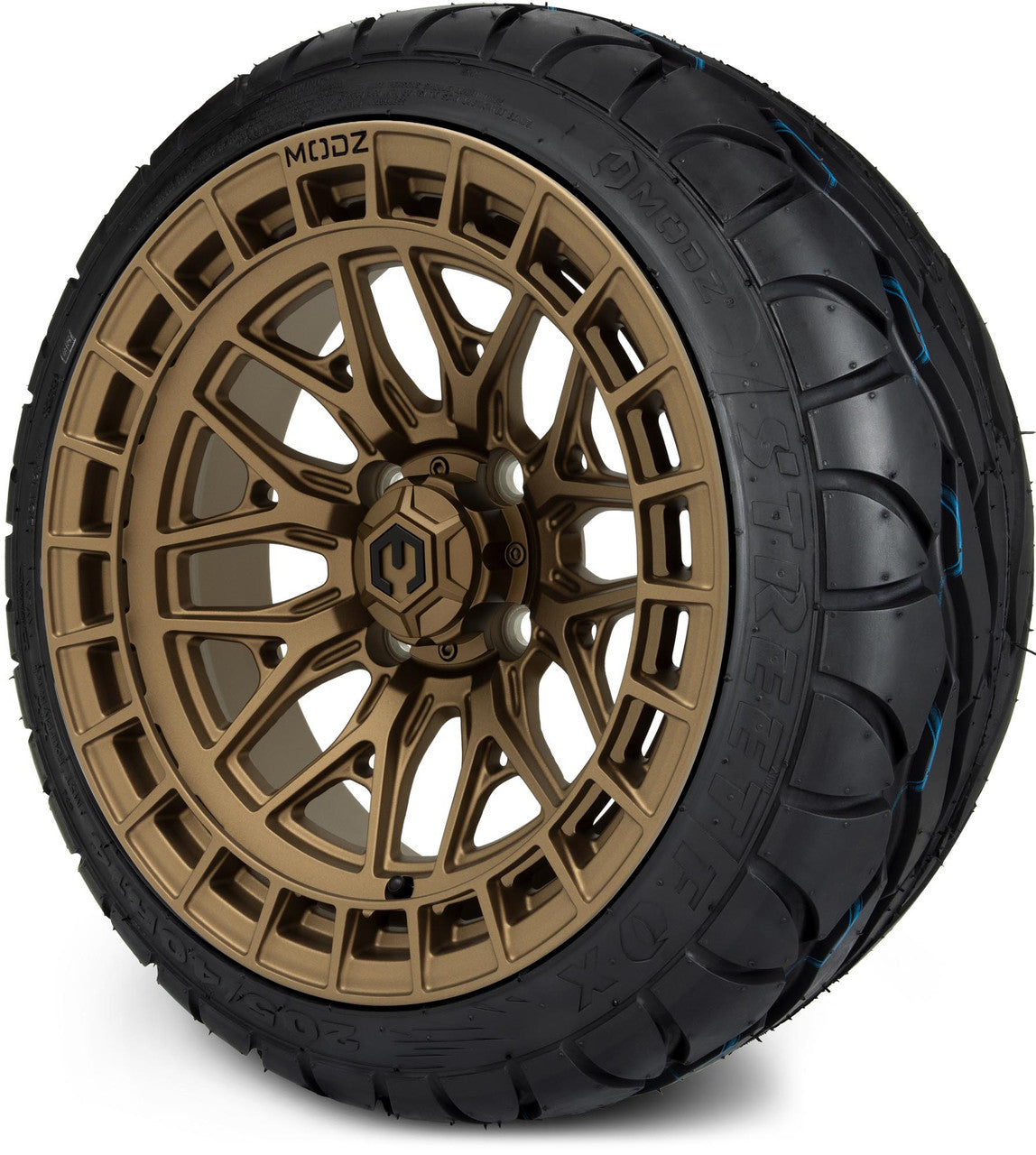 MODZ® 14" Torrent Matte Bronze - Low Profile Tires and Wheels Combo