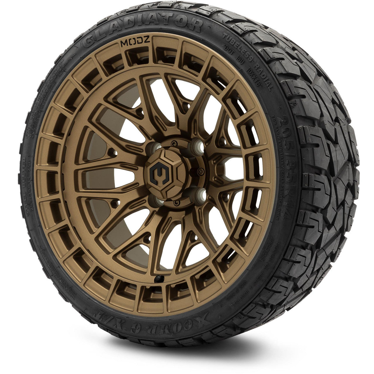 MODZ® 14" Torrent Matte Bronze - Lifted Tires and Wheels Combo
