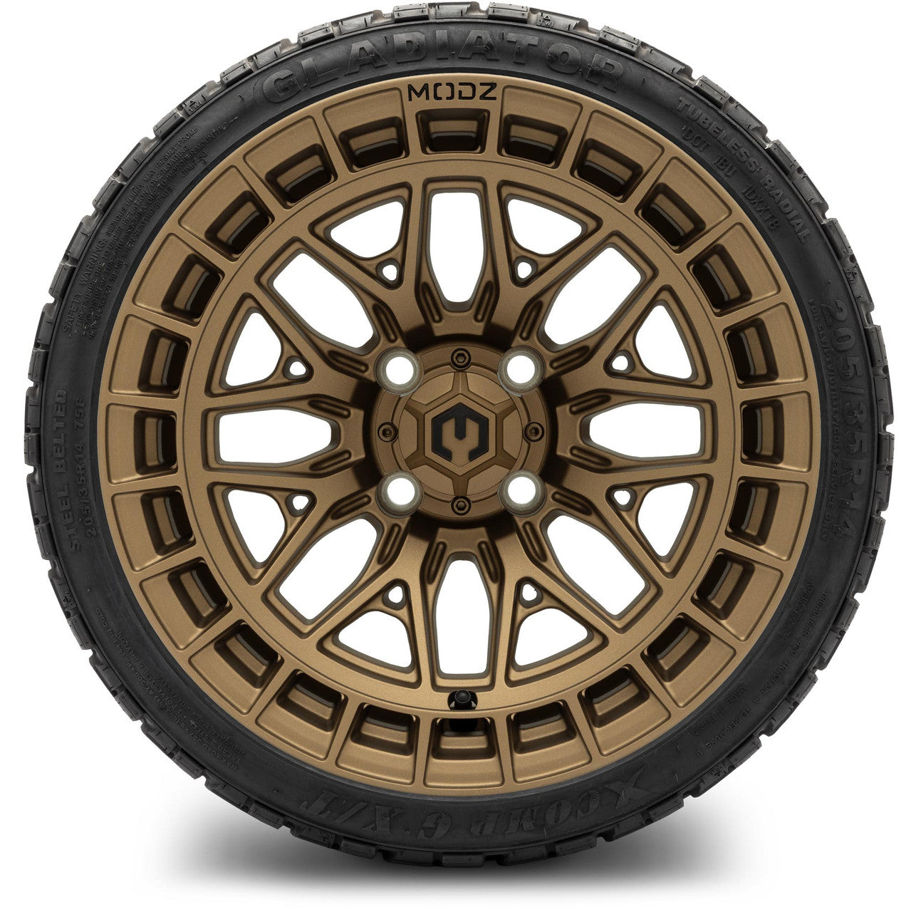 MODZ® 14" Torrent Matte Bronze - Lifted Tires and Wheels Combo