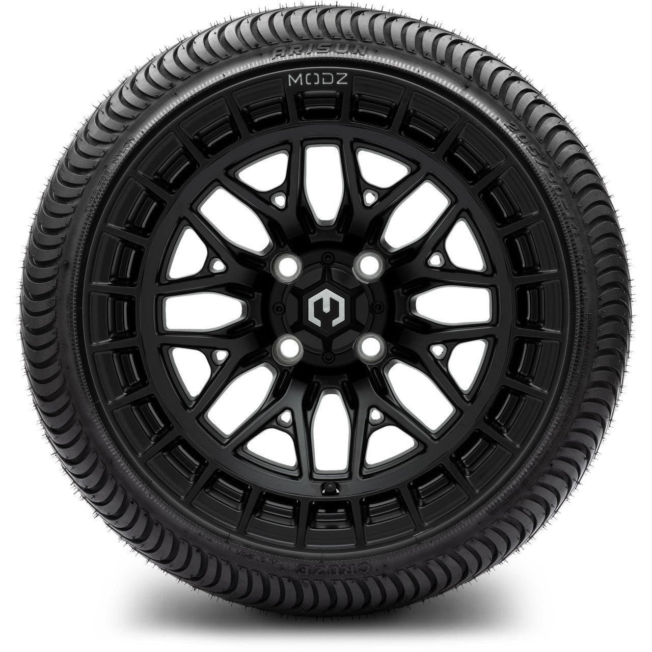 MODZ® 14" Torrent Matte Black - Low Profile Tires and Wheels Combo