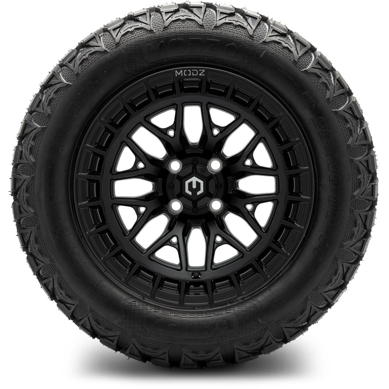 MODZ® 14" Torrent Matte Black - Lifted Tires and Wheels Combo