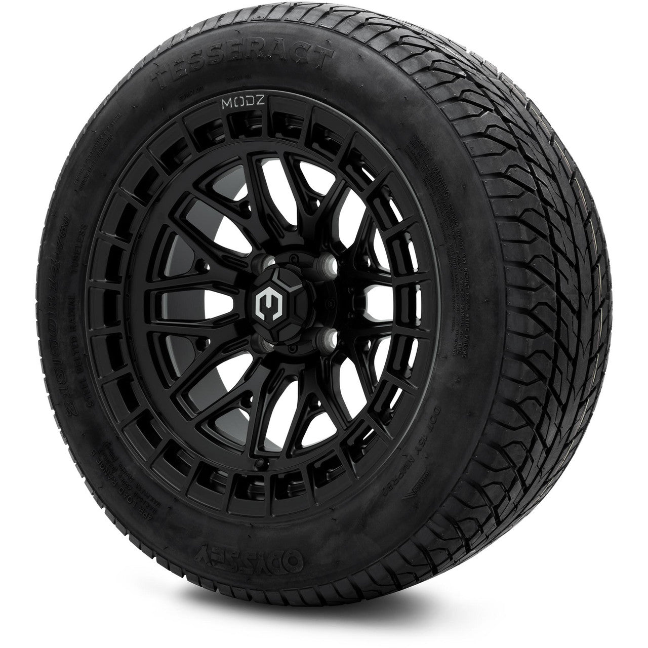 MODZ® 14" Torrent Matte Black - Low Profile Tires and Wheels Combo