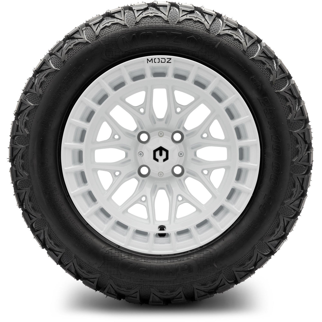 MODZ® 14" Torrent Glossy White - Lifted Tires and Wheels Combo