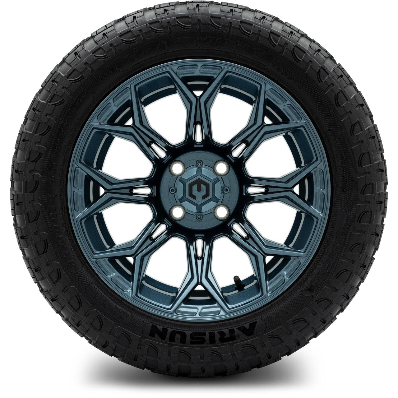 MODZ® 14" Halo Titanium Blue - Lifted Tires and Wheels Combo