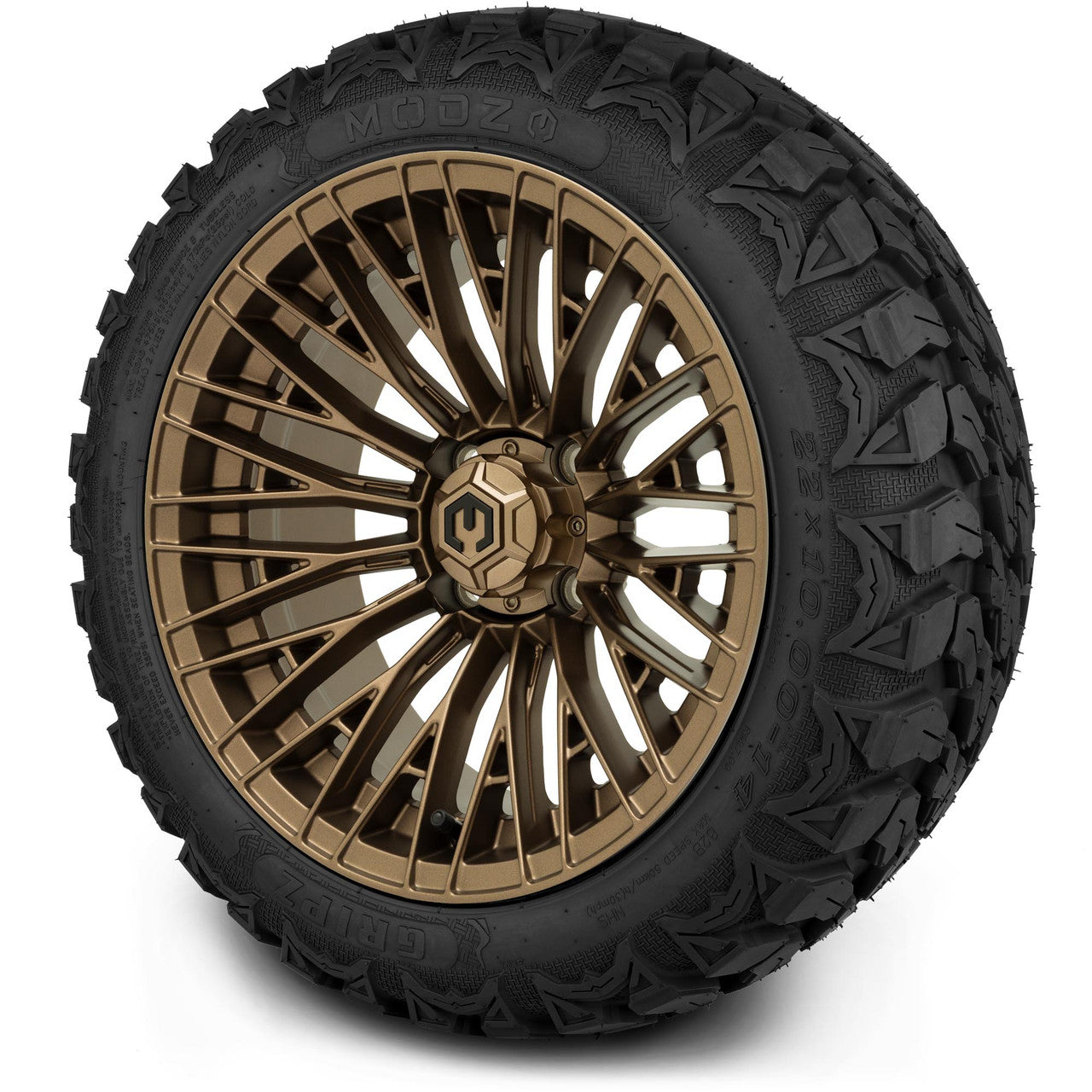 MODZ® 14" Reaper Bronze - Lifted Tires and Wheels Combo
