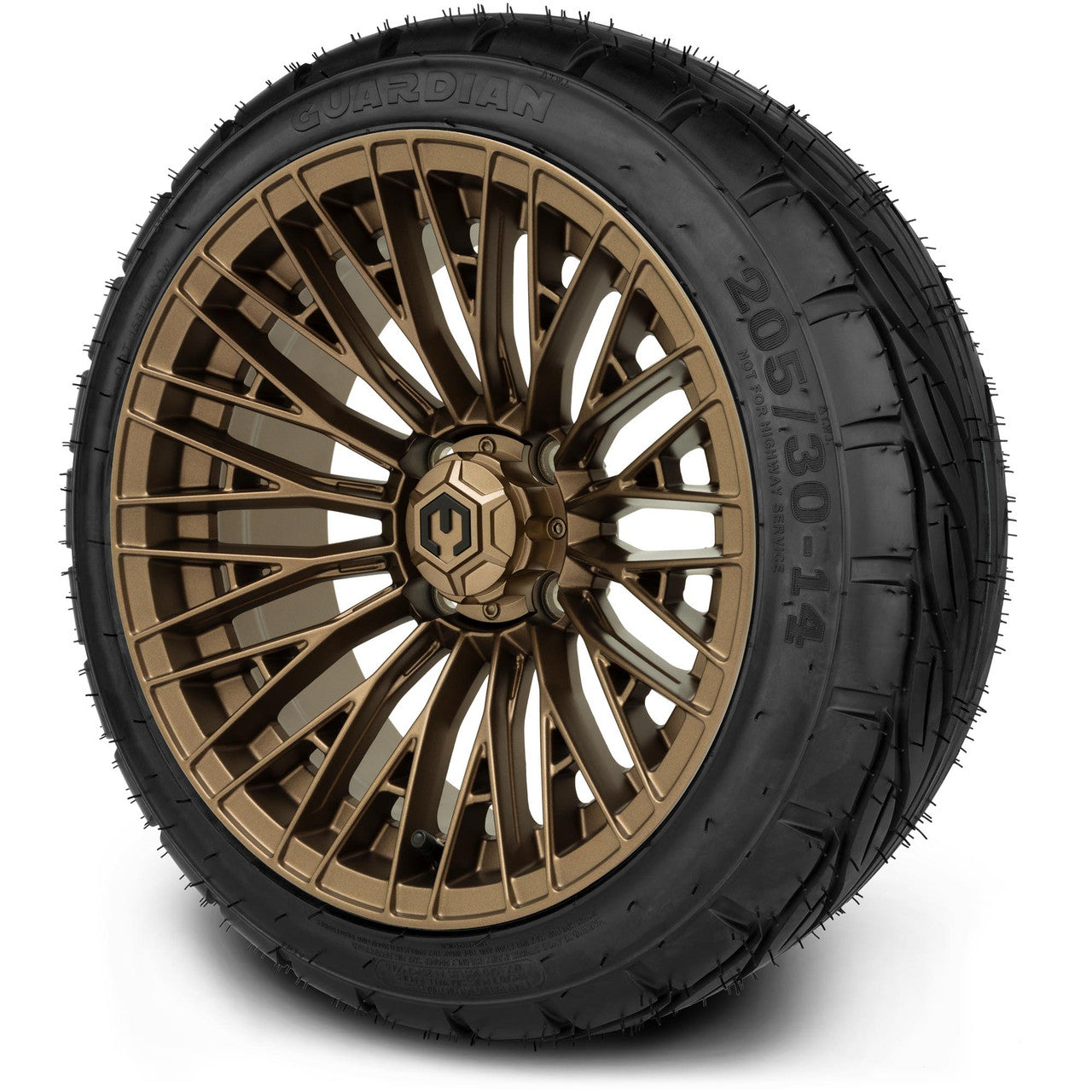 MODZ® 14" Reaper Bronze - Low Profile Tires and Wheels Combo