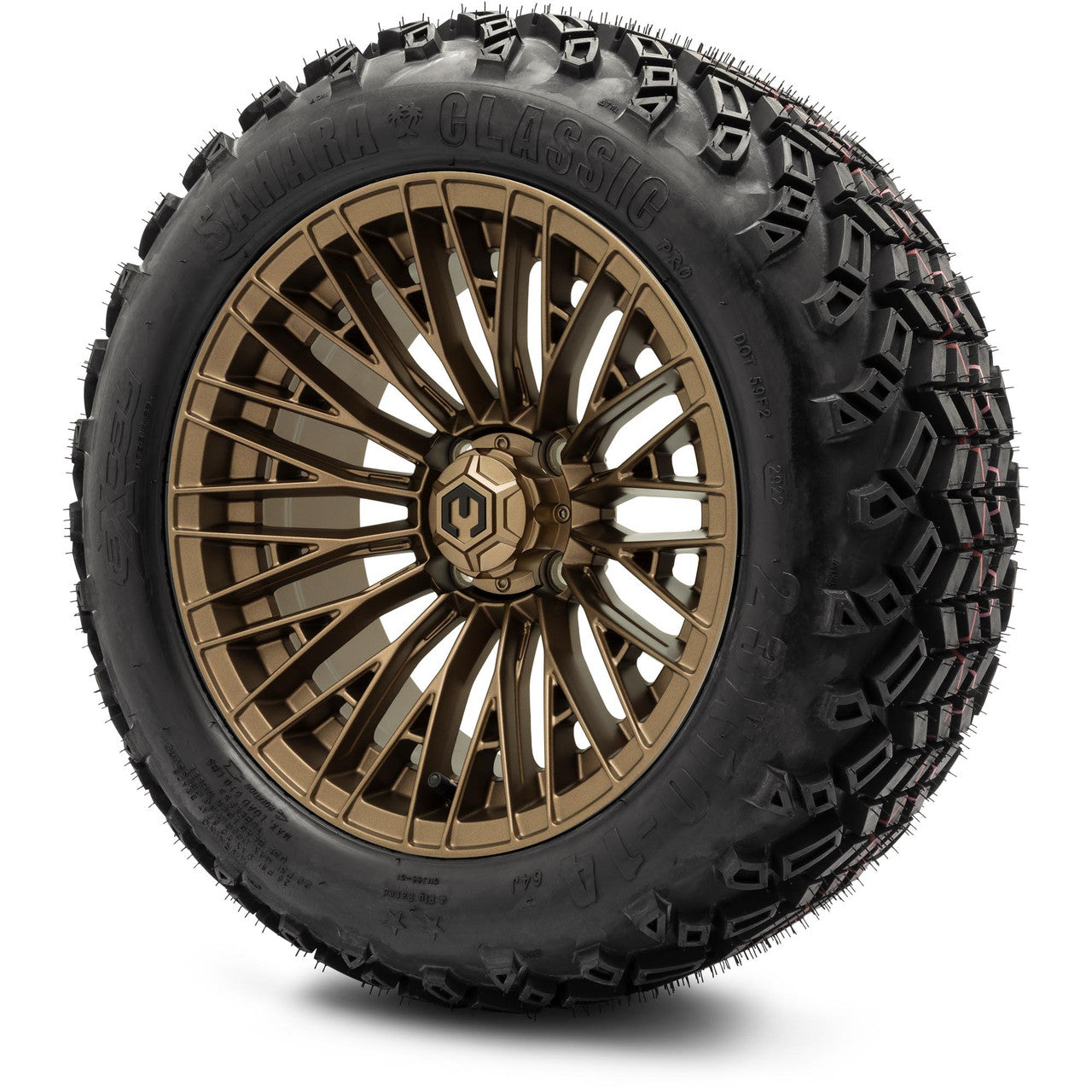 MODZ® 14" Reaper Bronze - Lifted Tires and Wheels Combo