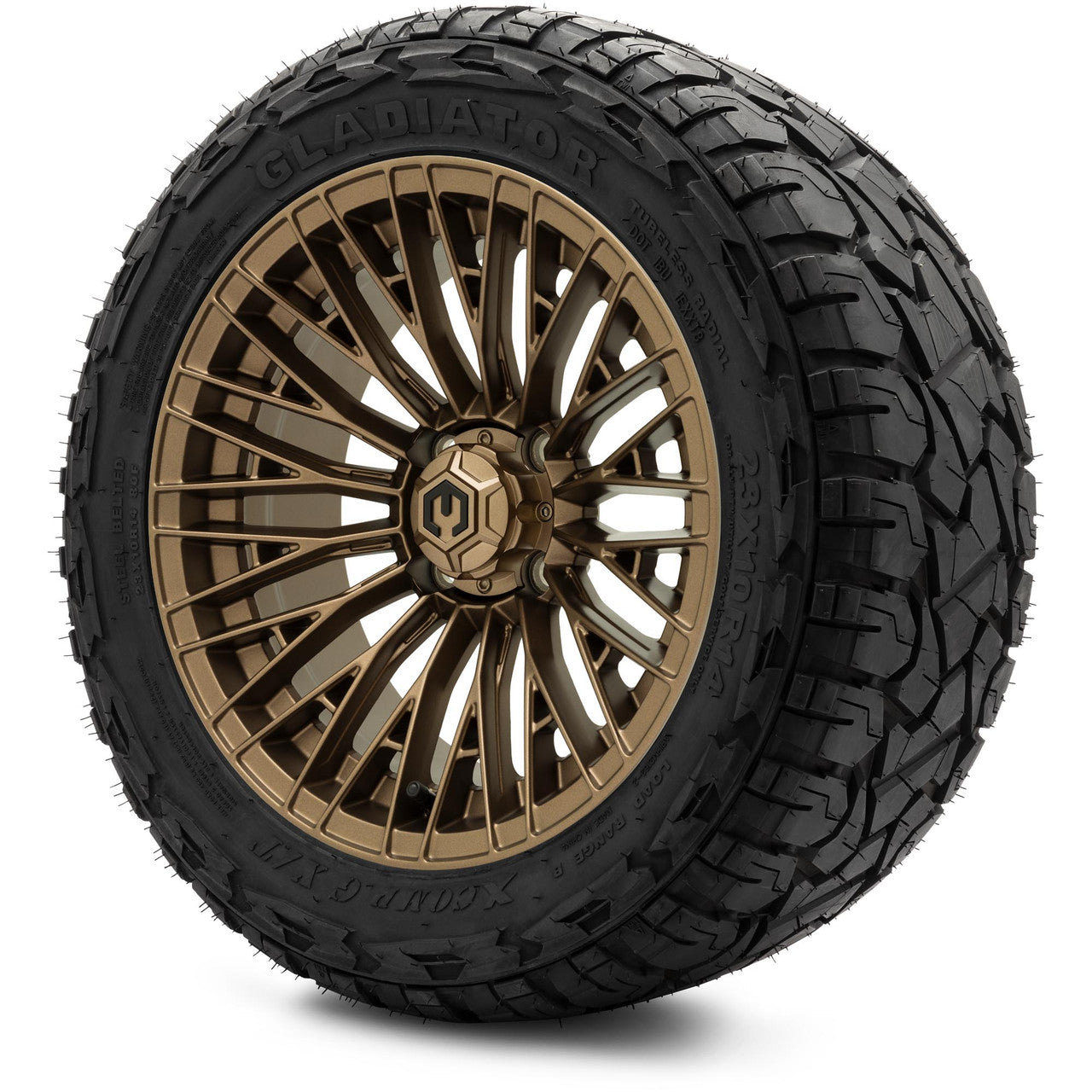 MODZ® 14" Reaper Bronze - Lifted Tires and Wheels Combo