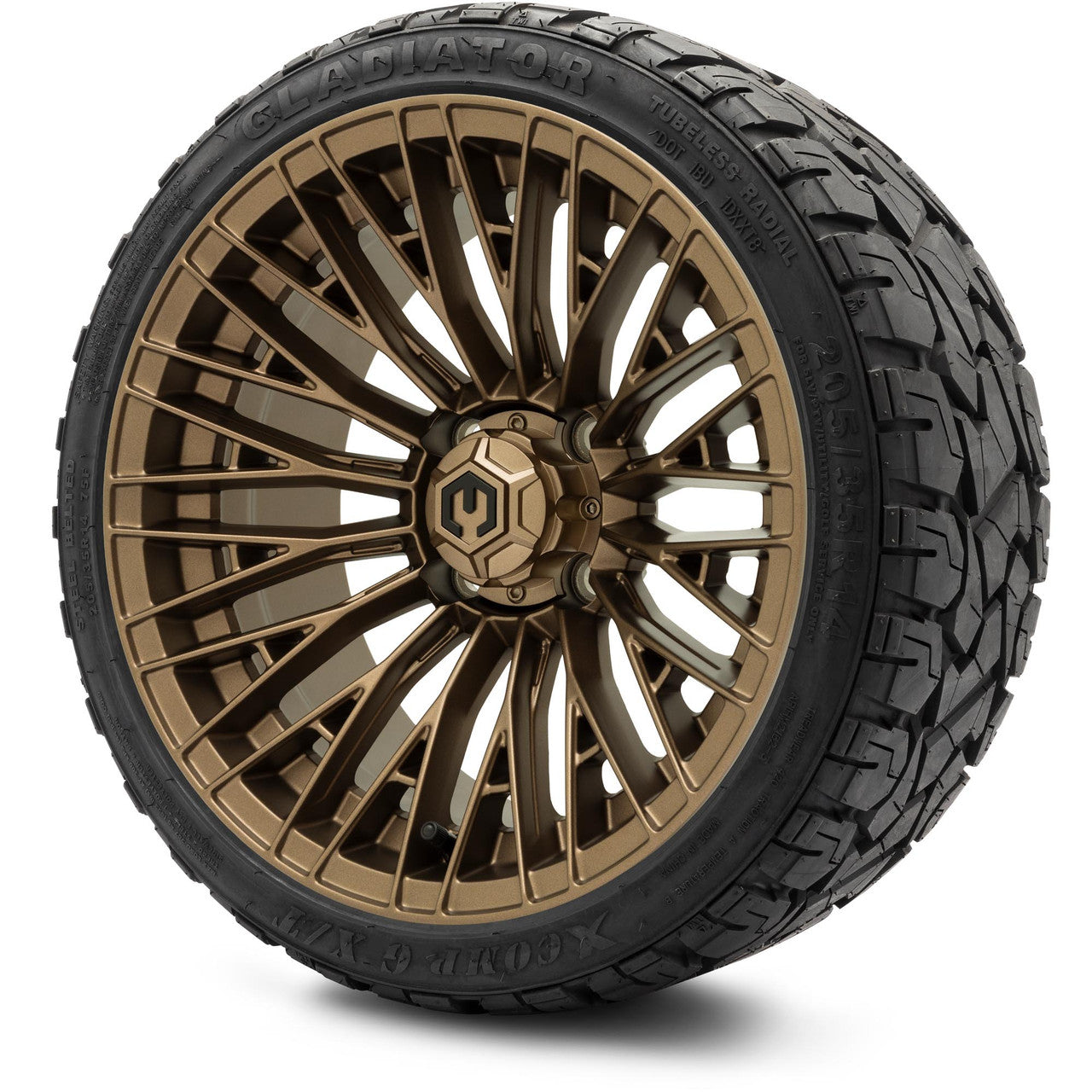 MODZ® 14" Reaper Bronze - Lifted Tires and Wheels Combo