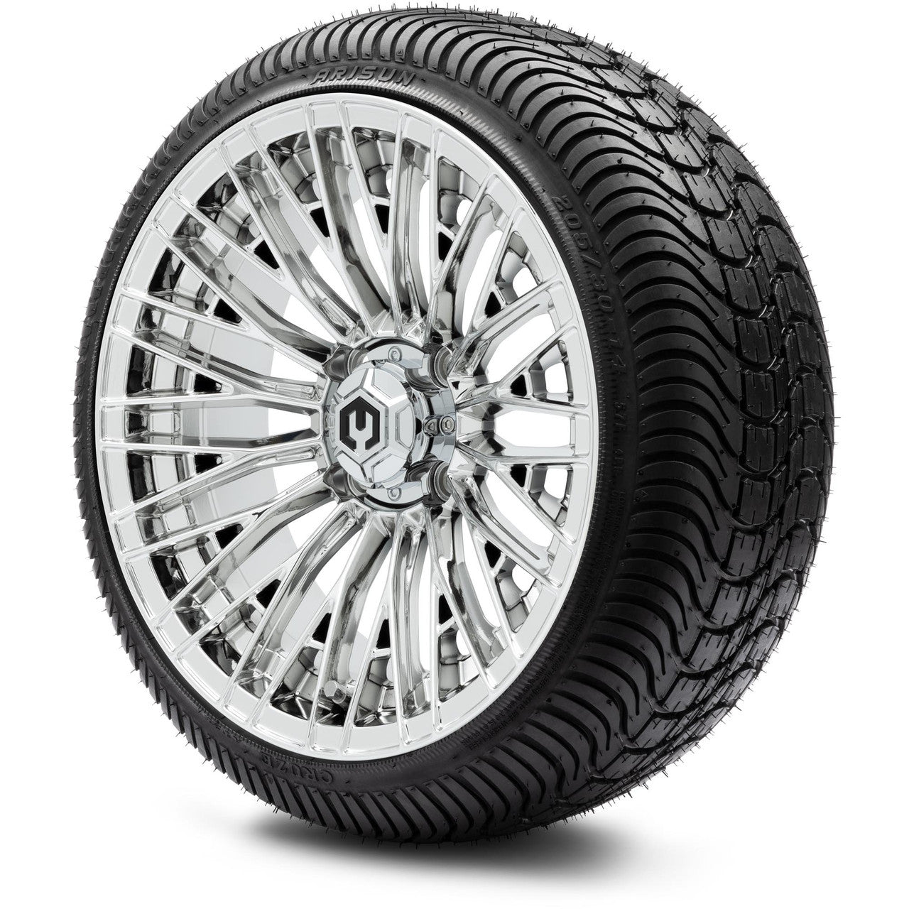 MODZ® 14" Reaper Chrome - Low Profile Tires and Wheels Combo