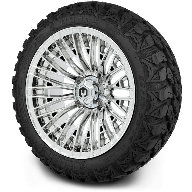 MODZ® 14" Reaper Chrome Wheels - Lifted Tires and Wheels Combo