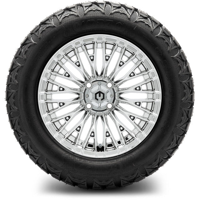 MODZ® 14" Reaper Chrome Wheels - Lifted Tires and Wheels Combo