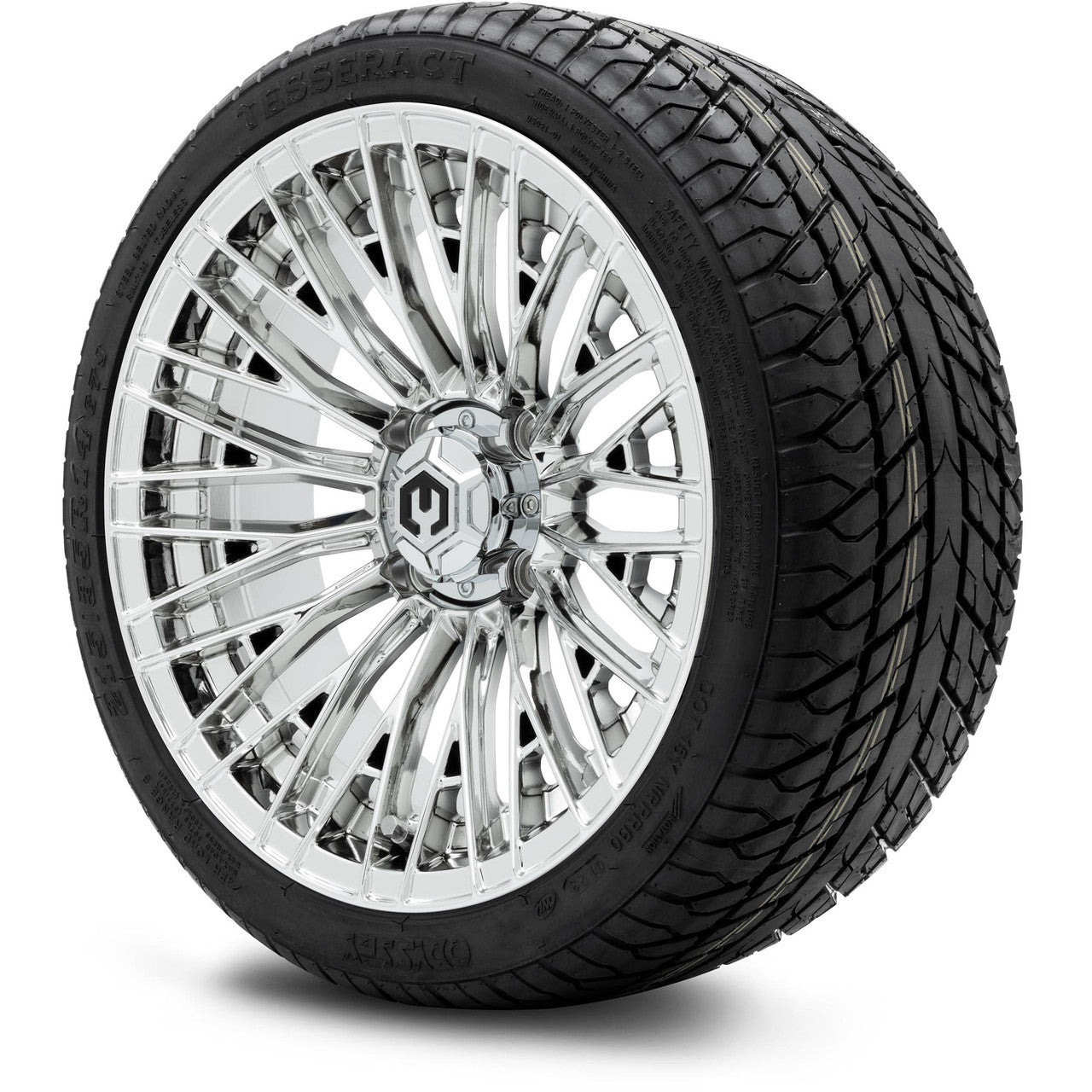 MODZ® 14" Reaper Chrome - Low Profile Tires and Wheels Combo