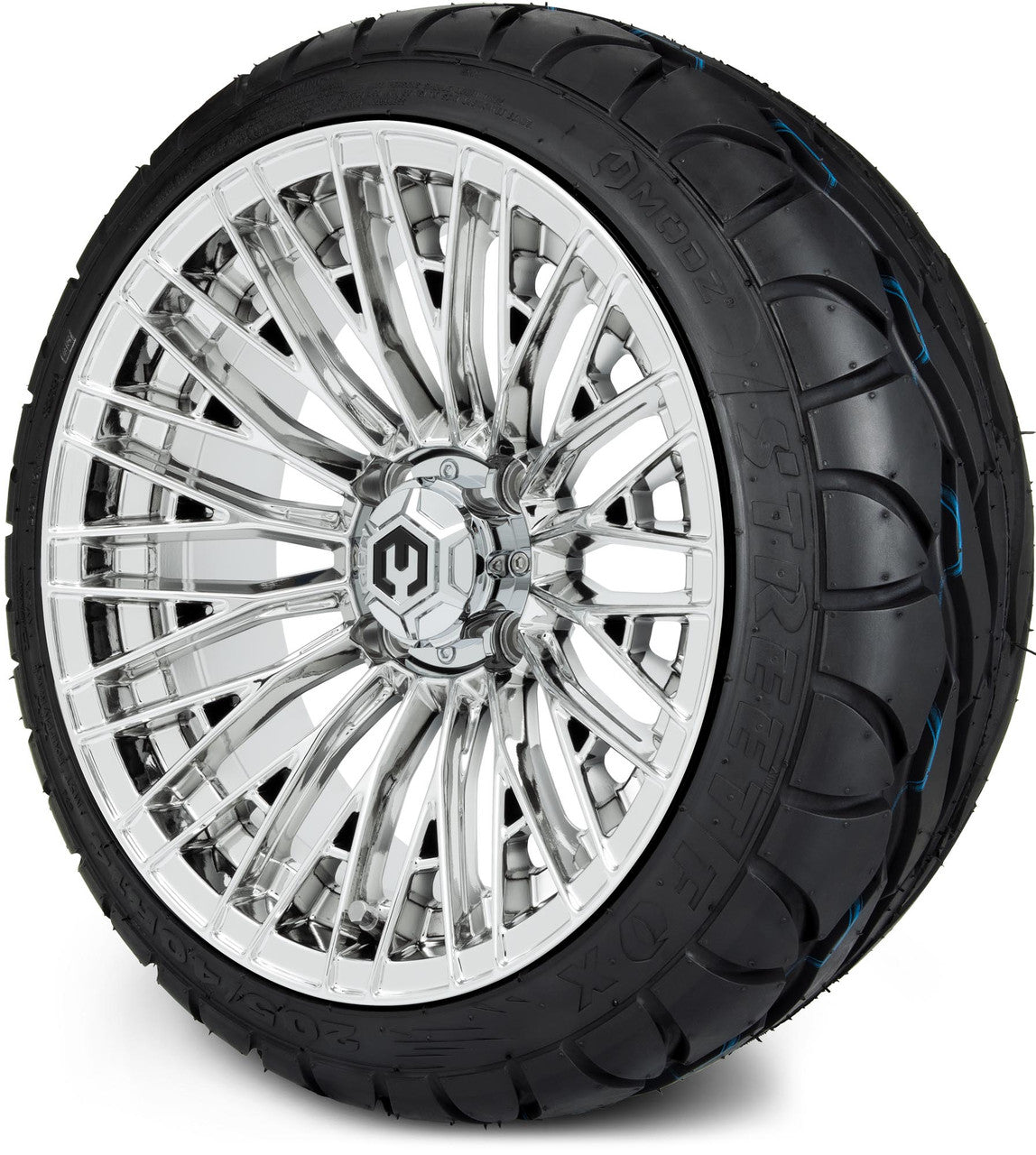 MODZ® 14" Reaper Chrome - Low Profile Tires and Wheels Combo