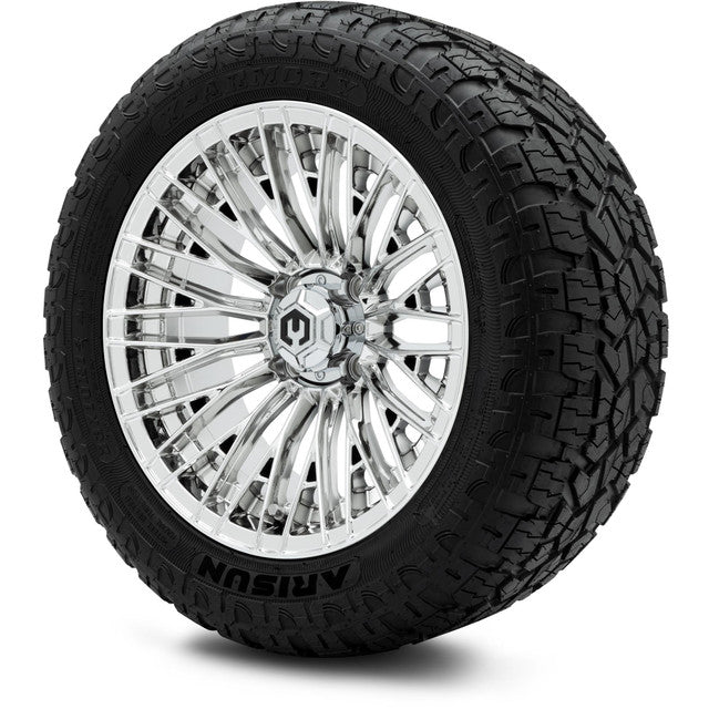 MODZ® 14" Reaper Chrome Wheels - Lifted Tires and Wheels Combo