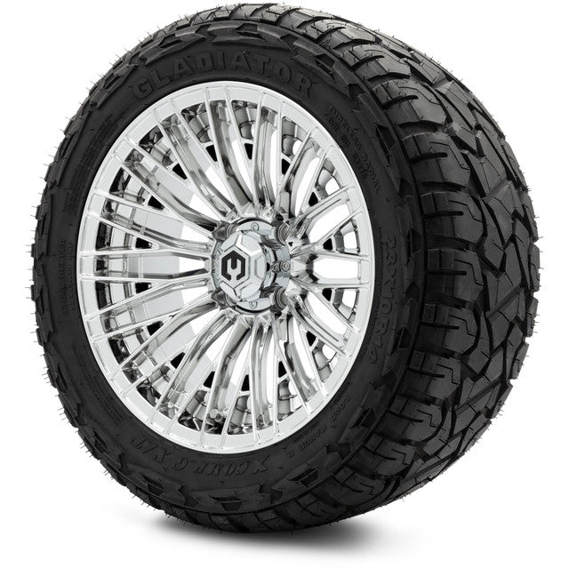 MODZ® 14" Reaper Chrome Wheels - Lifted Tires and Wheels Combo