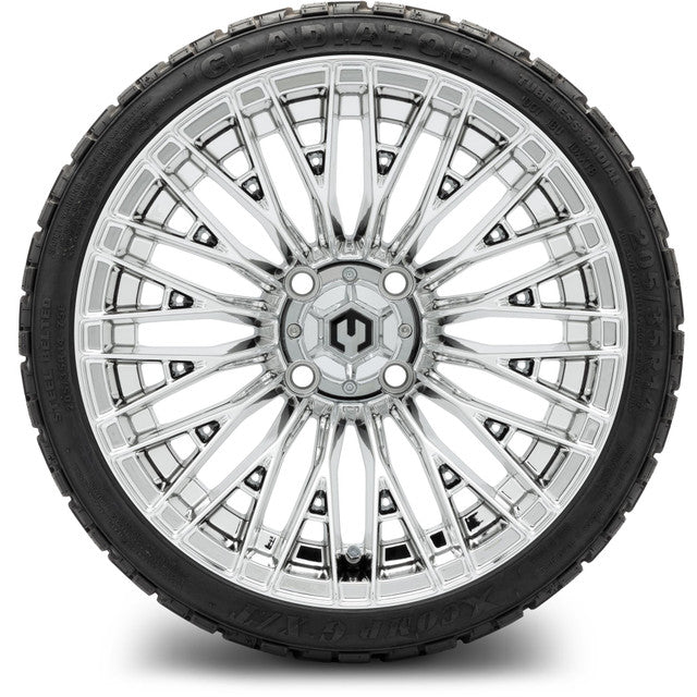 MODZ® 14" Reaper Chrome Wheels - Lifted Tires and Wheels Combo