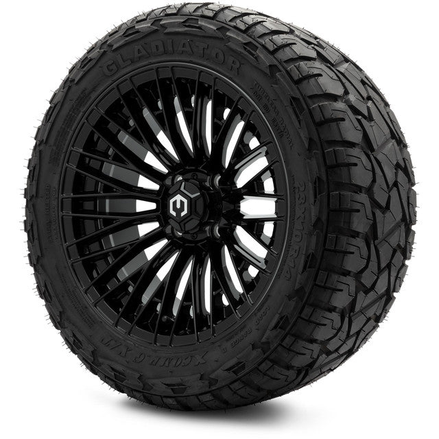 MODZ® 14" Reaper Glossy Black - Lifted Tires and Wheels Combo