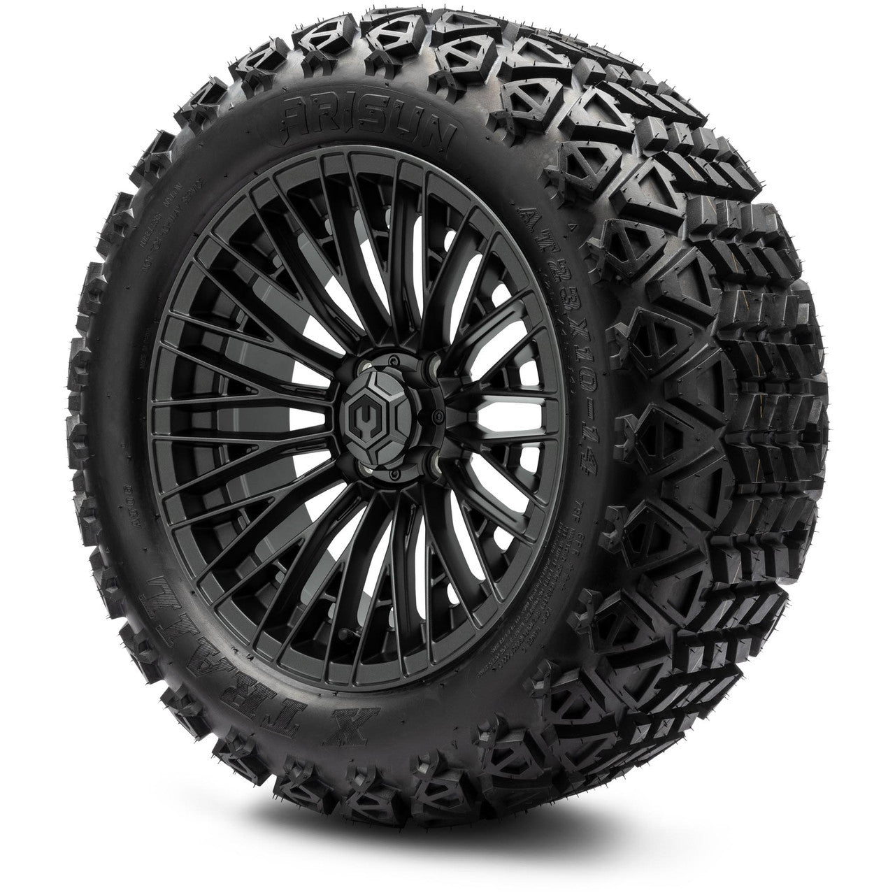 MODZ® 14" Reaper Titanium Gunmetal - Lifted Tires and Wheels Combo