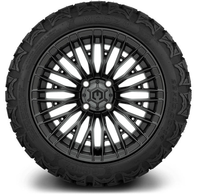 MODZ® 14" Reaper Titanium Gunmetal - Lifted Tires and Wheels Combo
