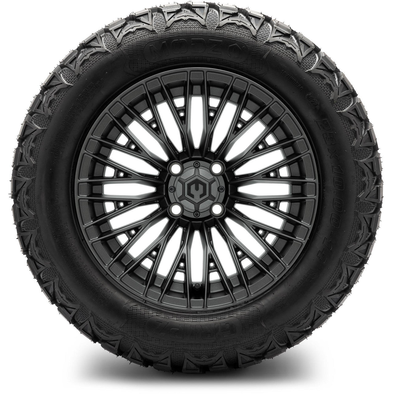 MODZ® 14" Reaper Titanium Gunmetal - Lifted Tires and Wheels Combo