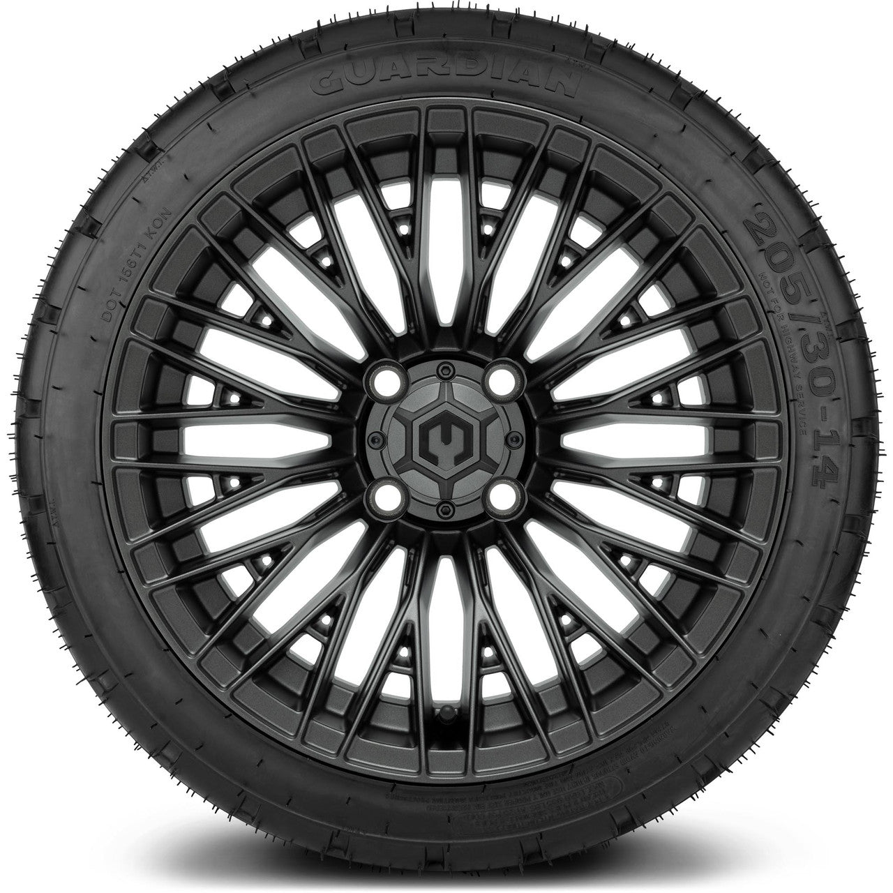 MODZ® 14" Reaper Titanium Gunmetal - Low Profile Tires and Wheels Combo