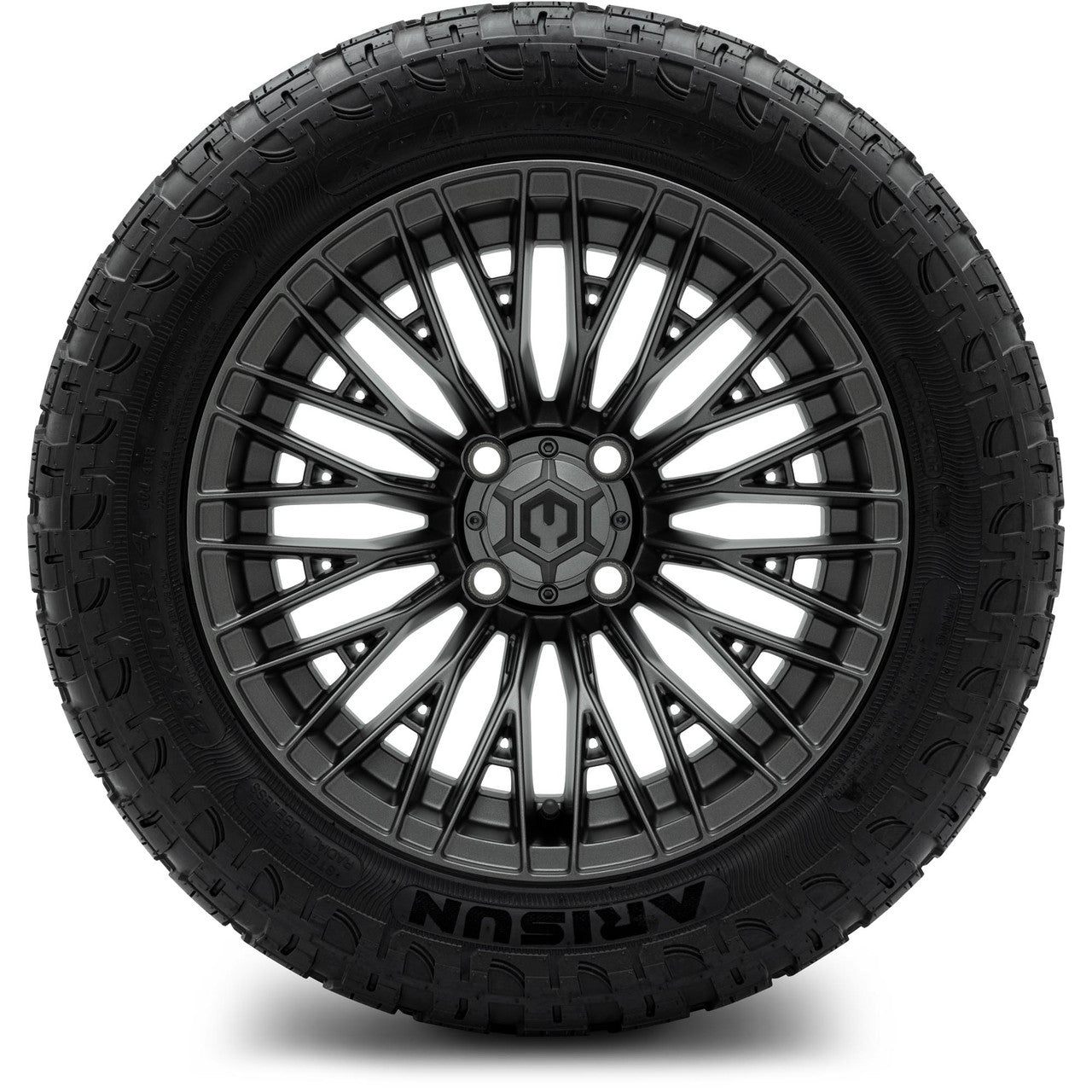 MODZ® 14" Reaper Titanium Gunmetal - Lifted Tires and Wheels Combo