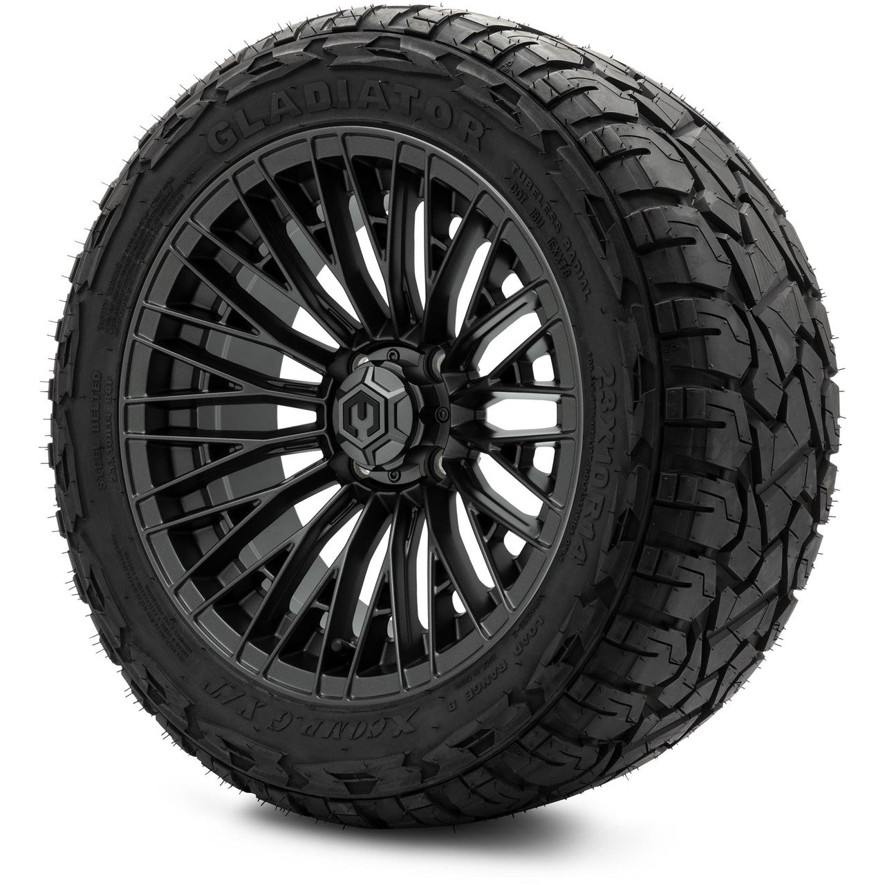 MODZ® 14" Reaper Titanium Gunmetal - Lifted Tires and Wheels Combo
