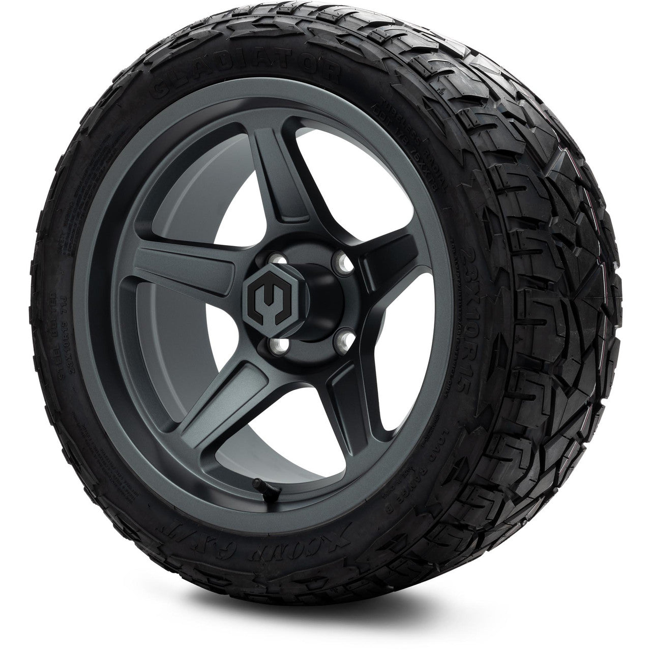 MODZ® 15" Drift Gunmetal - Lifted Tires and Wheels Combo