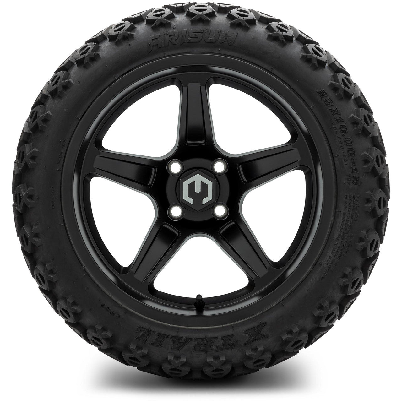 MODZ® 15" Drift Matte Black - Lifted Tires and Wheels Combo