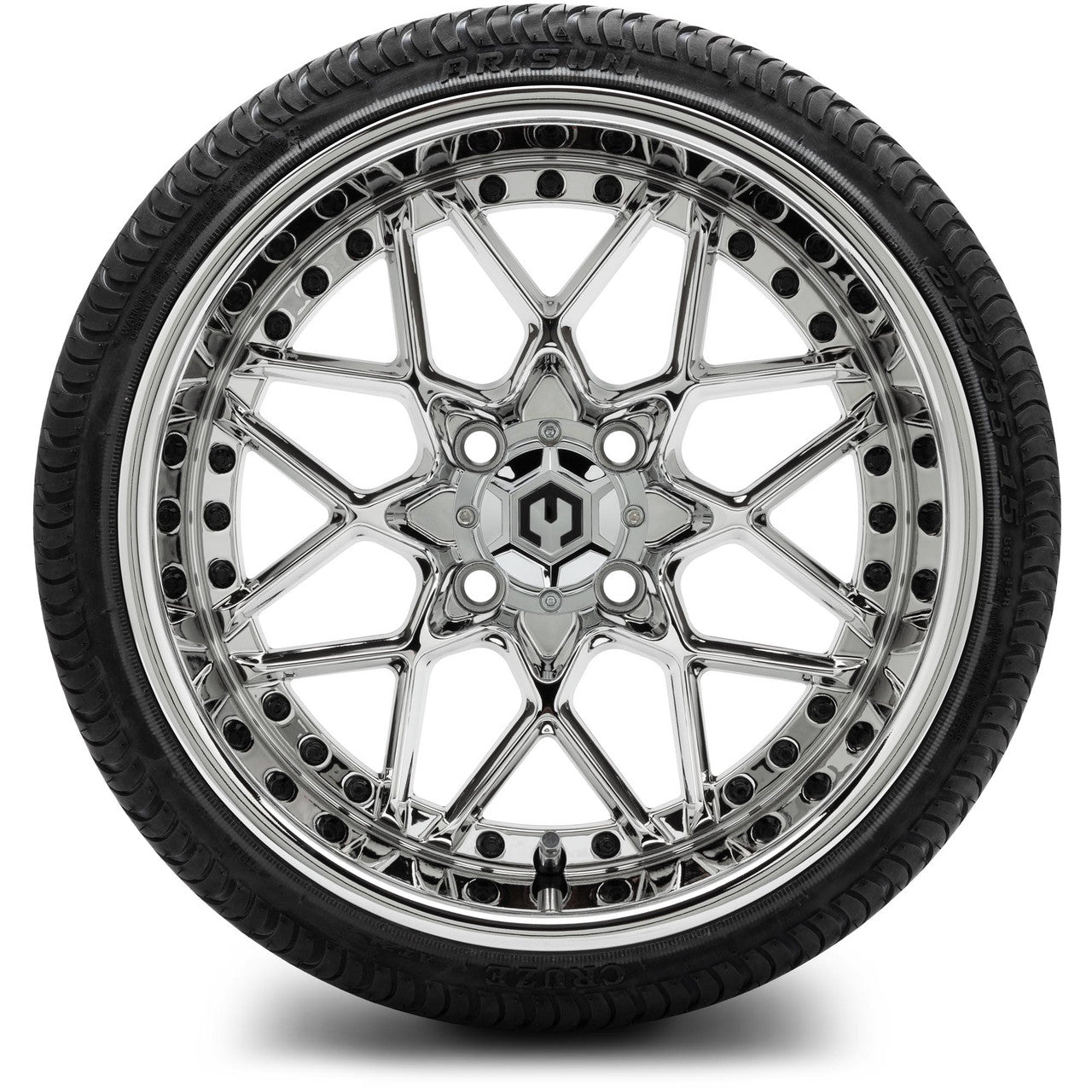 MODZ® 15" Formula Chrome - Low Profile Tires and Wheels Combo