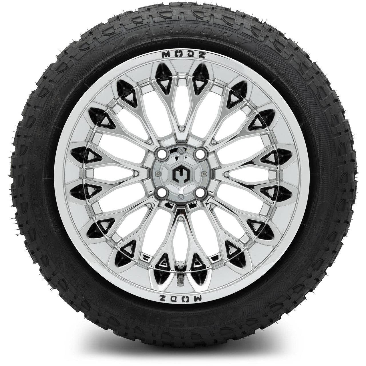 MODZ® 15x10" Convict Chrome - Lifted Tires and Wheels Combo