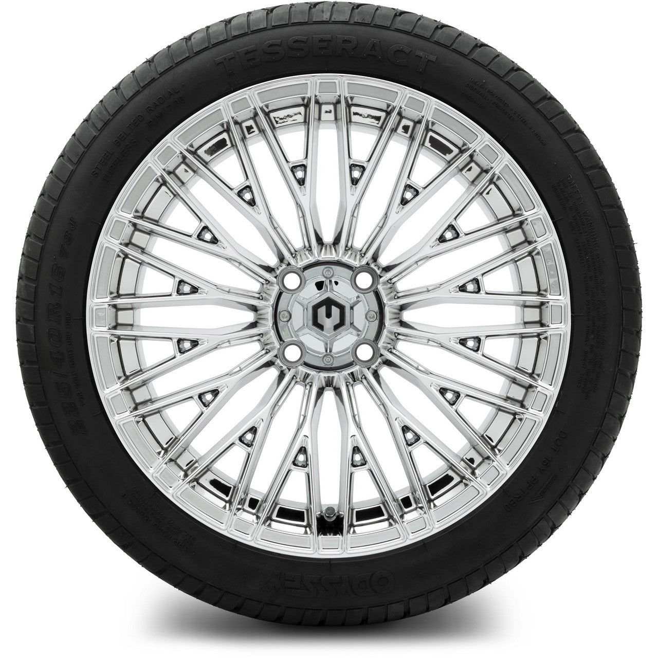 MODZ® 16" Reaper Chrome - Low Profile Tires and Wheels Combo