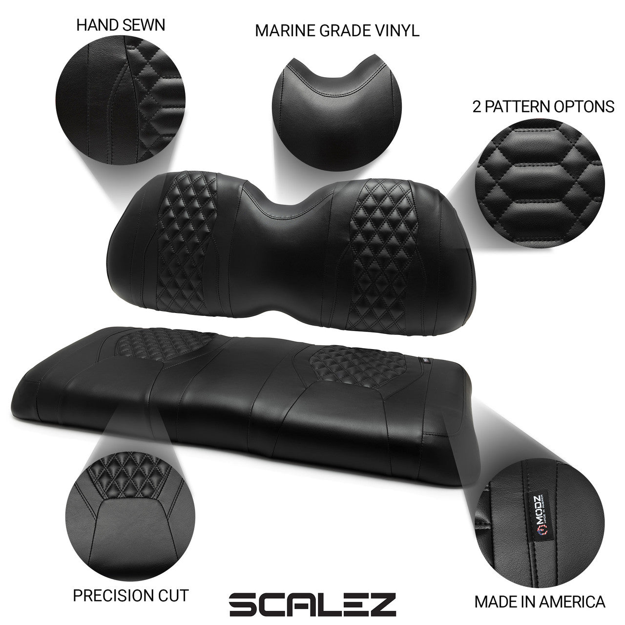 MODZ® SCALEZ SEAT COVERS - BLACK