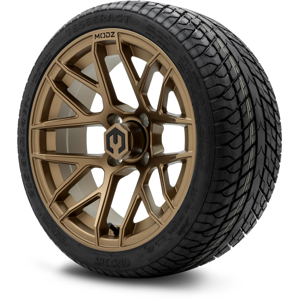 MODZ® 14" Matrix Matte Bronze - LowPro Street Tire and Wheels Combo