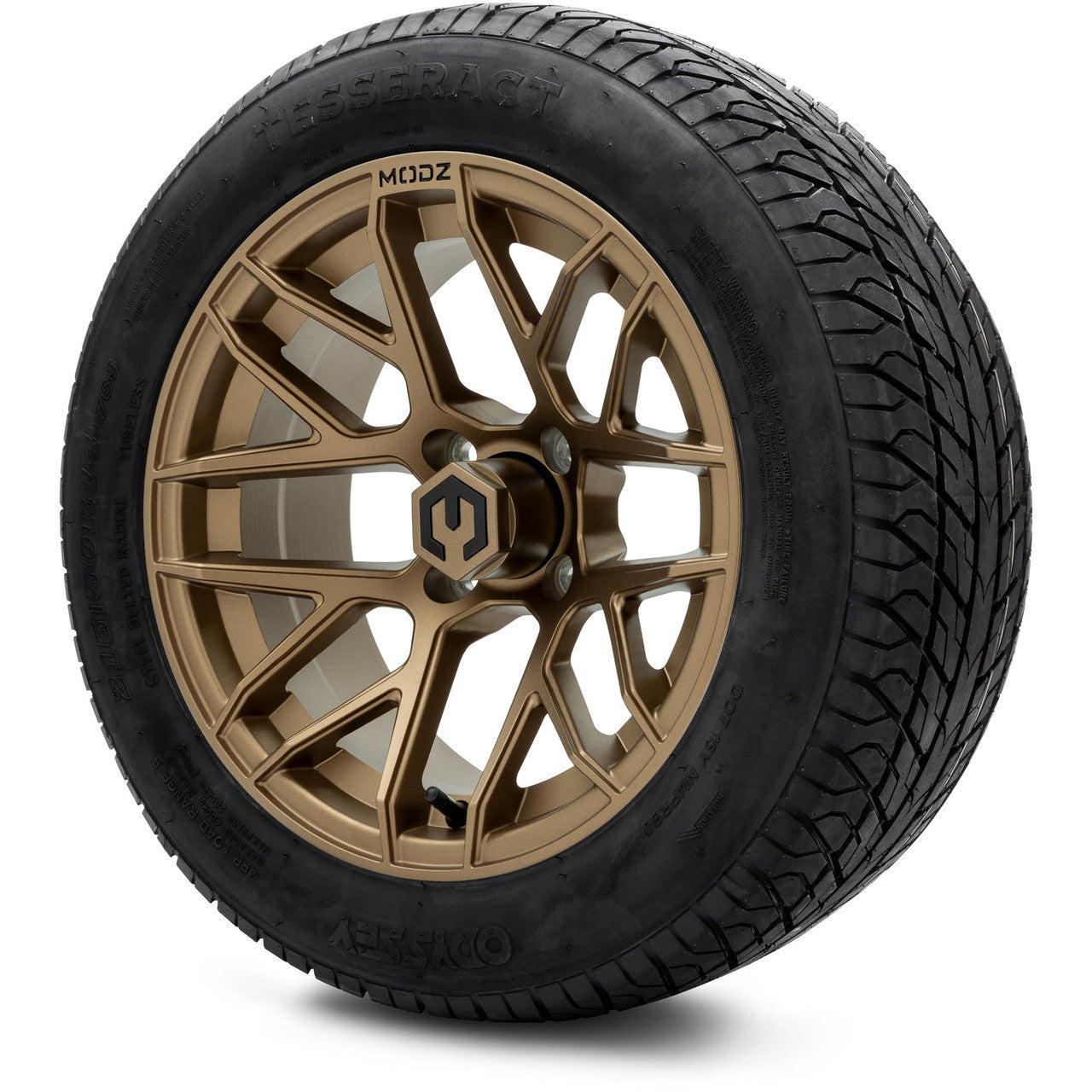 MODZ® 14" Matrix Matte Bronze - Lifted Tires and Wheels Combo