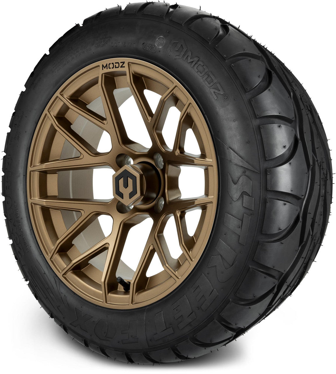 MODZ® 14" Matrix Matte Bronze - Lifted Tires and Wheels Combo