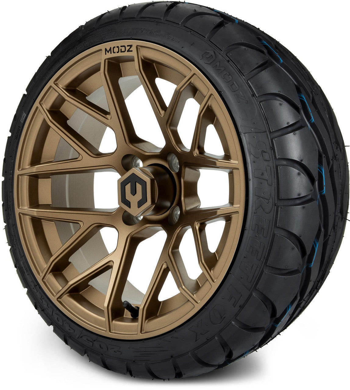 MODZ® 14" Matrix Matte Bronze - LowPro Street Tire and Wheels Combo