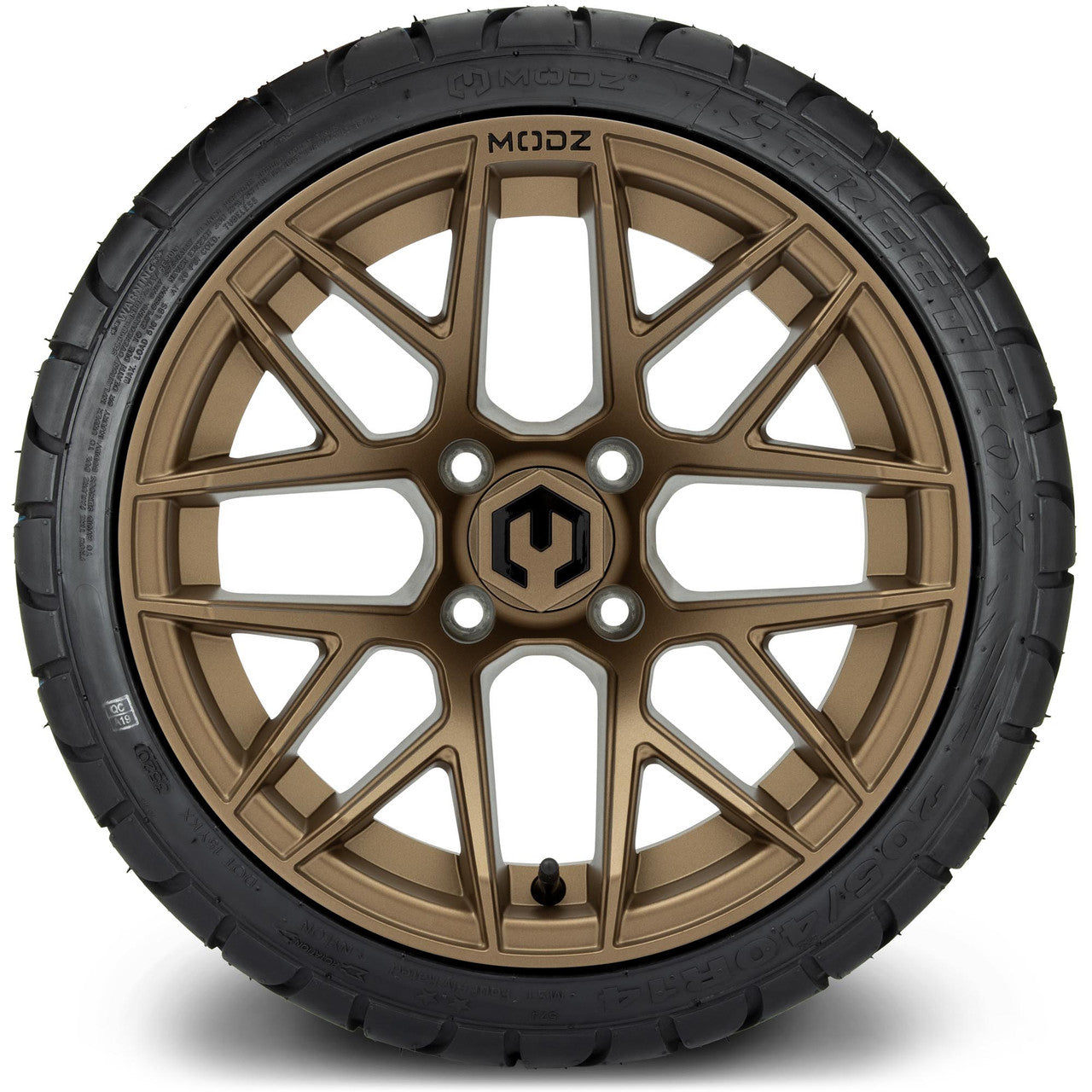MODZ® 14" Matrix Matte Bronze - LowPro Street Tire and Wheels Combo