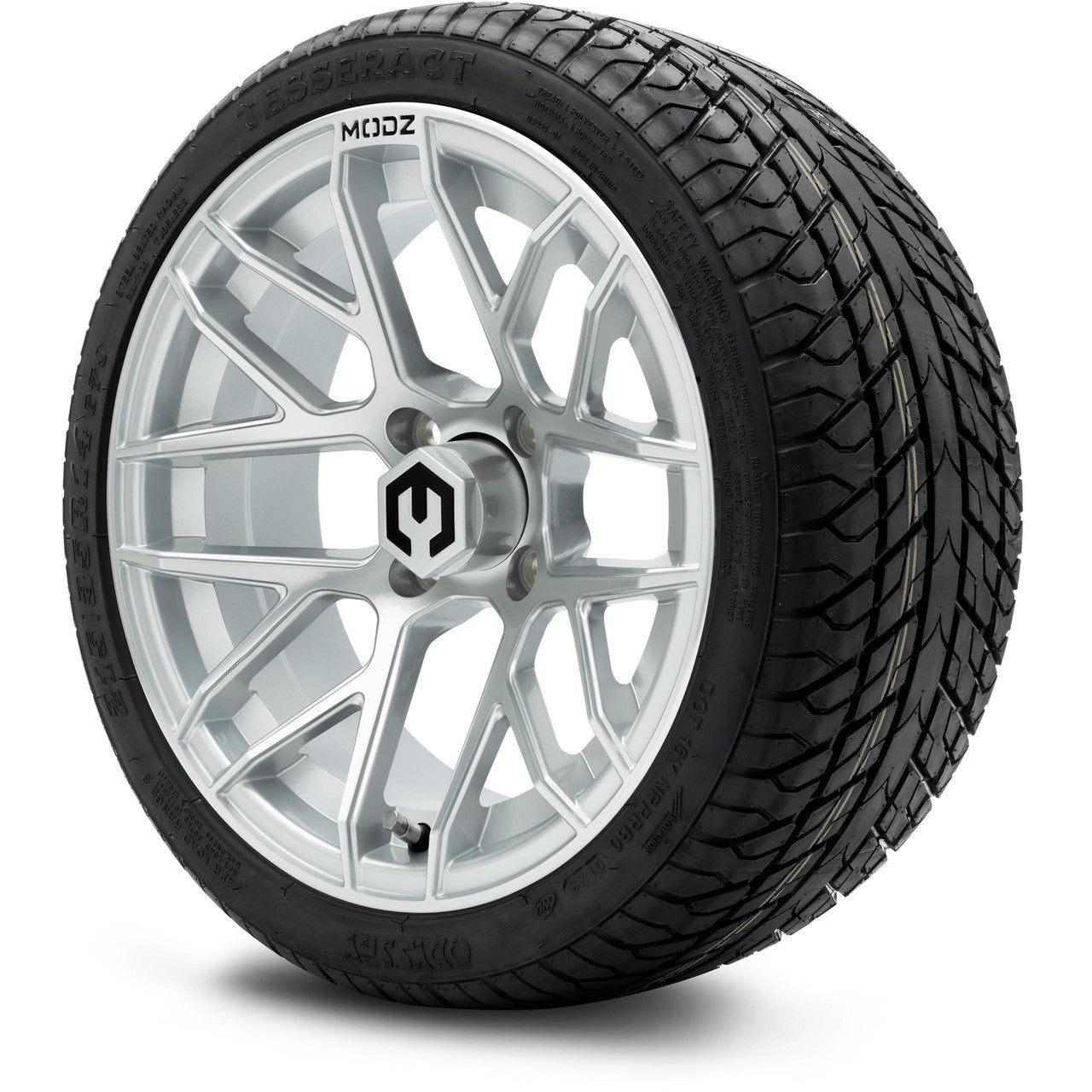 MODZ® 14" Matrix Silver - LowPro Street Tire and Wheels Combo