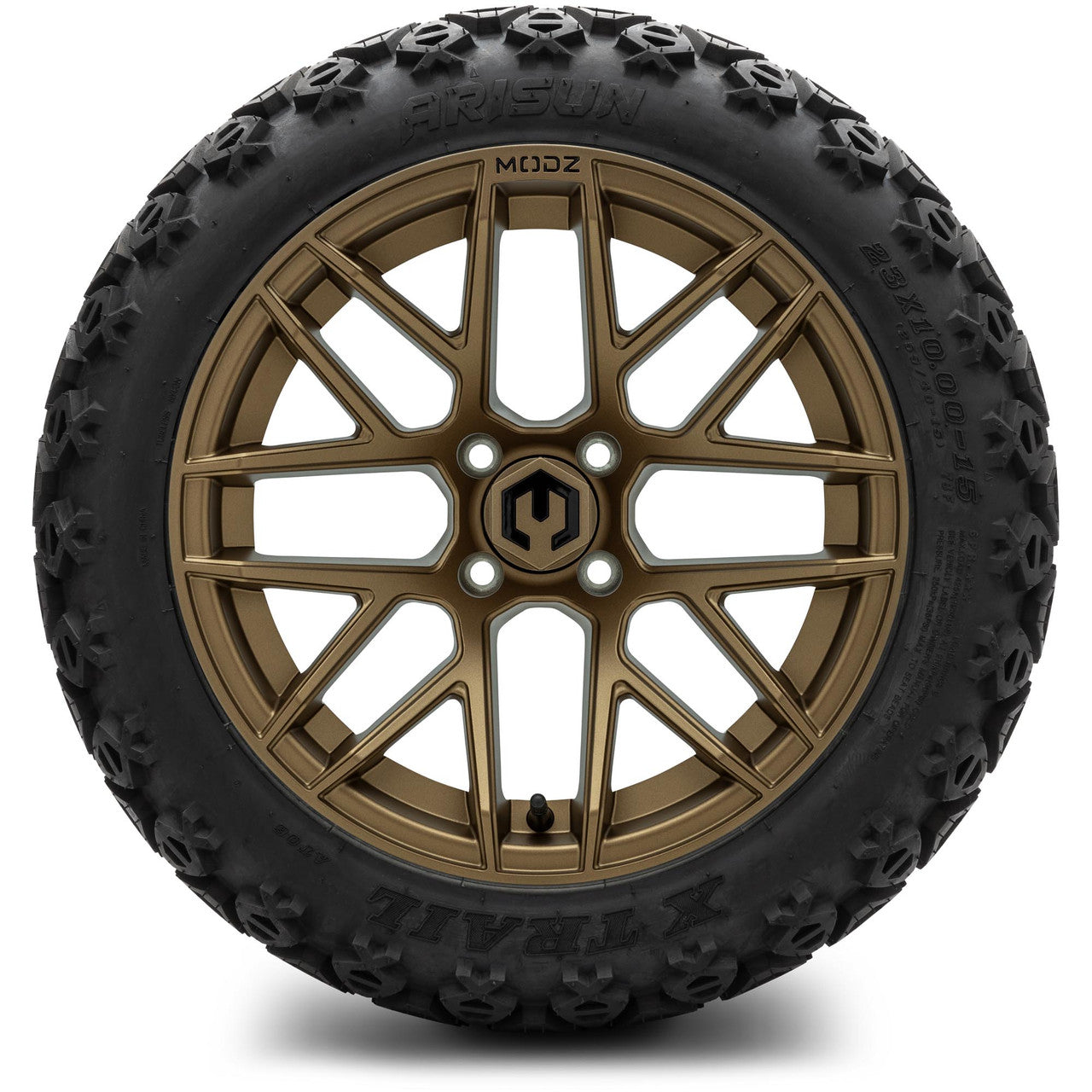 MODZ® 15" Matrix Matte Bronze - Lifted Tires and Wheels Combo