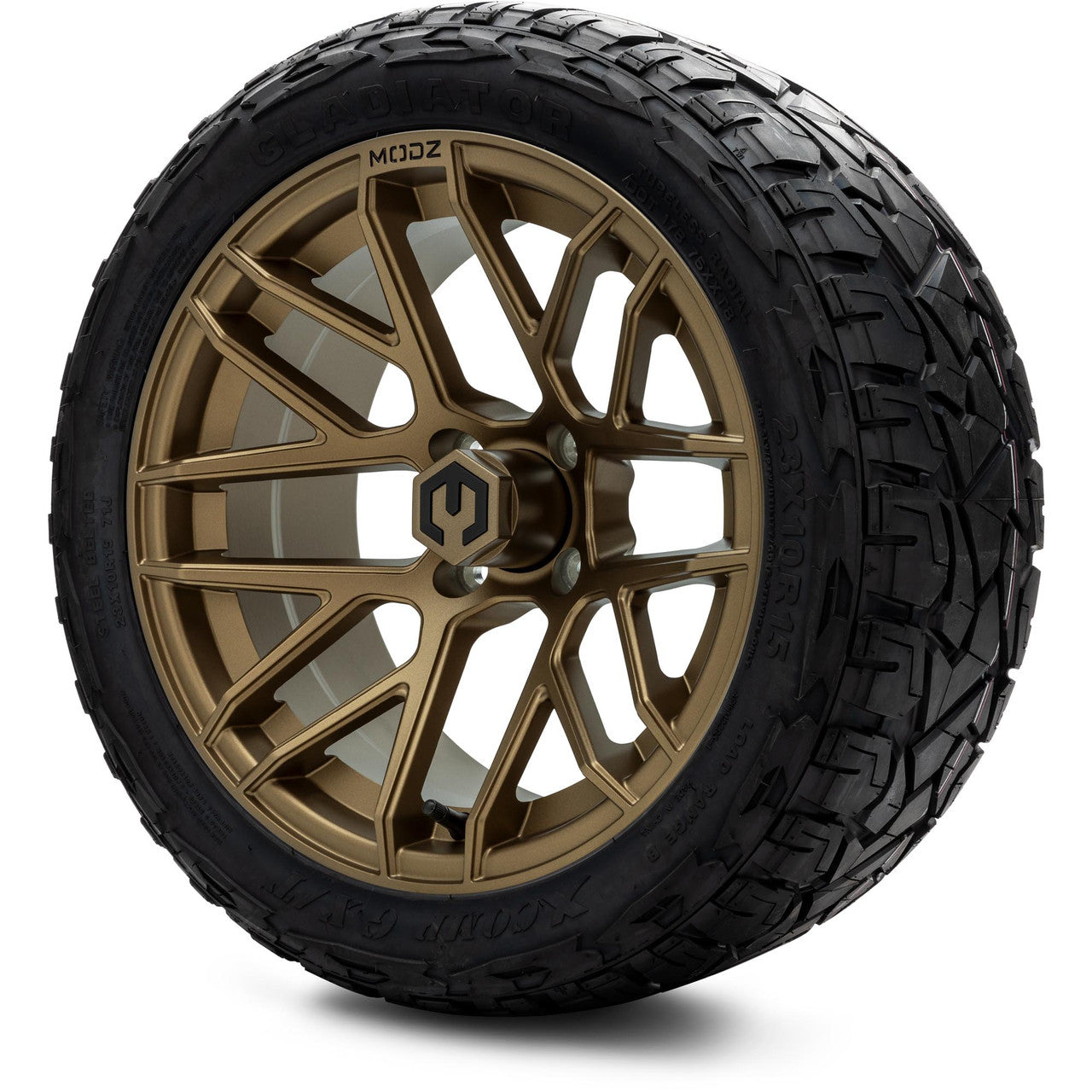 MODZ® 15" Matrix Matte Bronze - Lifted Tires and Wheels Combo